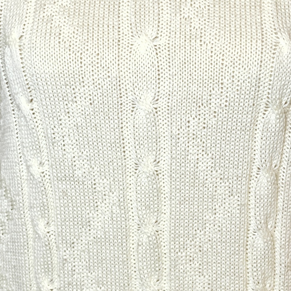 Vintage Sweaters USA Cable Knit Sleeveless Sweater Vest Made In USA Women’s Sm - Picture 6 of 10